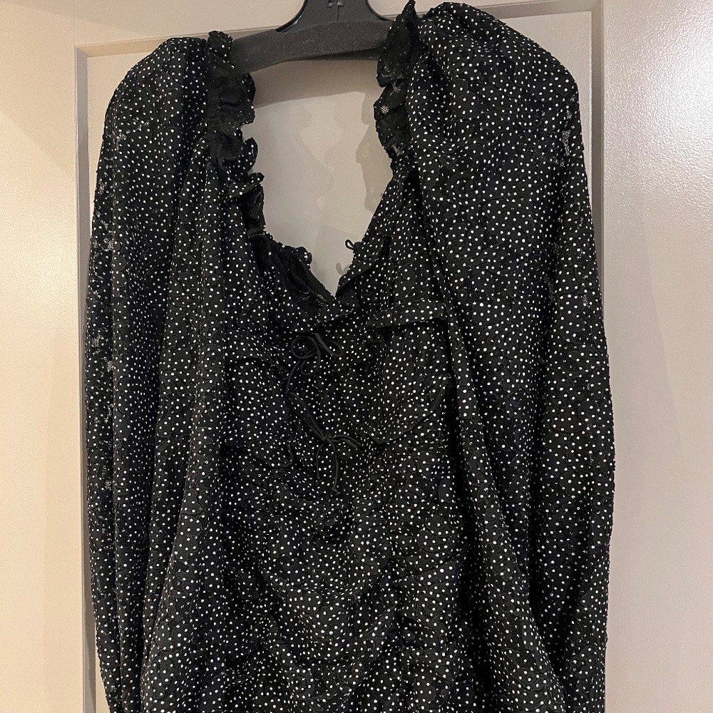 For love and lemons polka dot dress